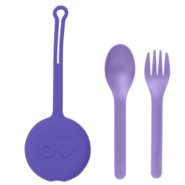 Omielife OmieBox Bundle (w/Utensils) - Purple