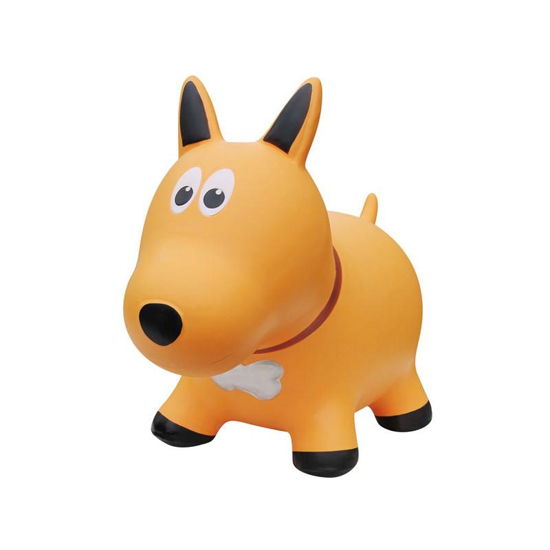 Farm Hoppers Animal Bouncers - Dog Yellow - CanaBee Baby