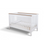 Pali Botticelli Convertible Crib - White/Walnut (MADE IN ITALY)