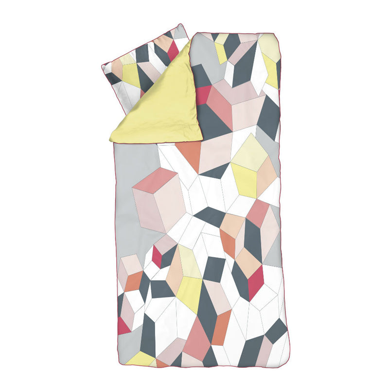 FLEXA Bed Linen - Graphic Coral