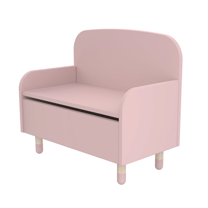 FLEXA PLAY Storage Bench with Backrest - Rose