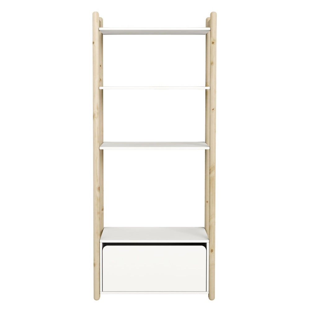 FLEXA Maxi B Chest Poles Clear Lacq + MDFF White (Markham In Store Pick-up Only)