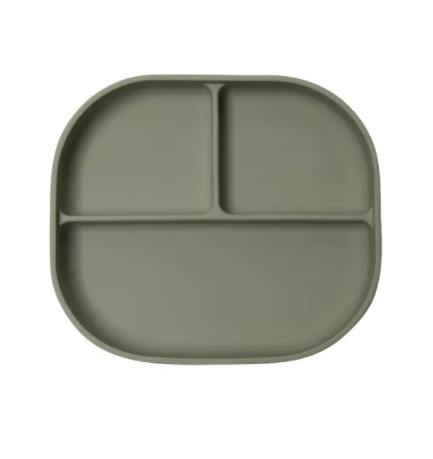 Loulou Lollipop Divided Plate With Lid - Sage