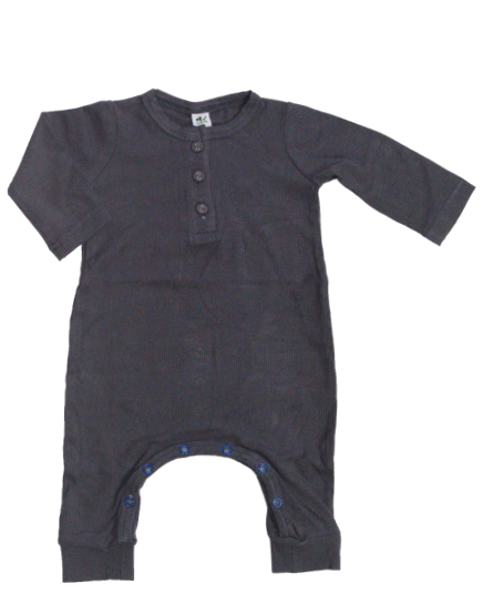 Earth Baby Bamboo Long Sleeve Romper - Clay