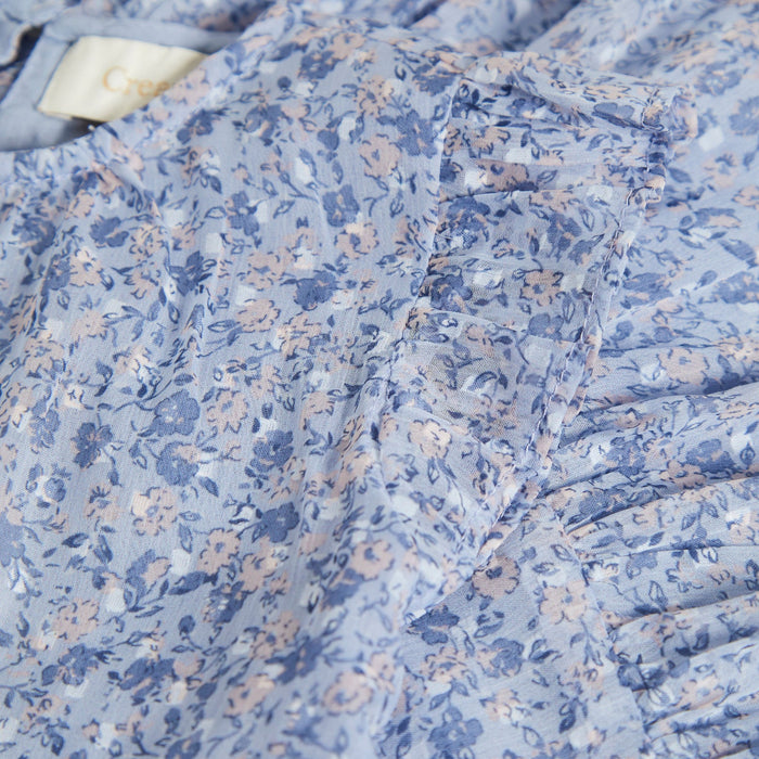Creamie Dress Flower Dobby - Xenon Blue