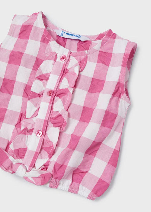 Mayoral Gingham Short Set - Camelia  (1240-86)