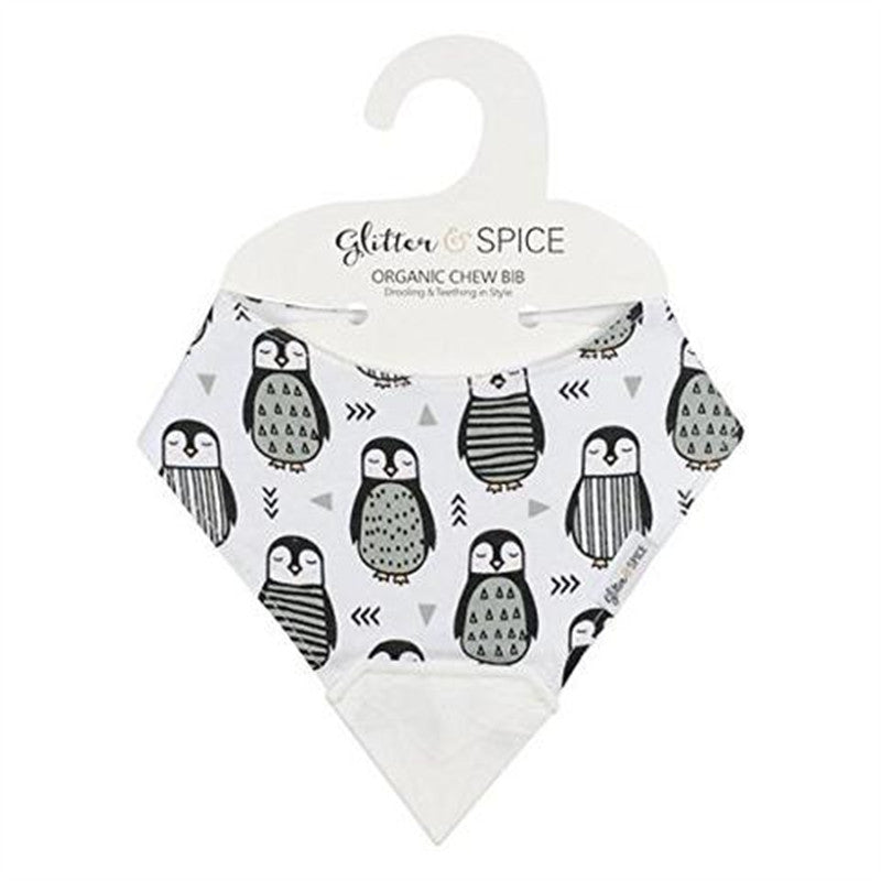 Glitter&Spice Organic Chew Bib Penguin