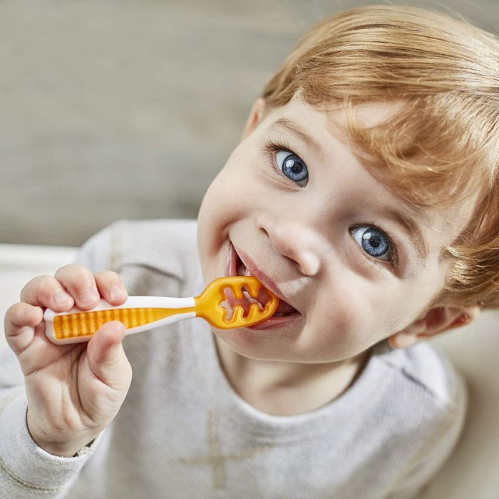 Num Num Pre-Spoon Gootensil Glasier - Green & Storm Gray