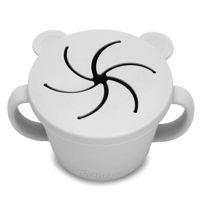 Razbaby Oso-Snack Silicone Snack Cup - Grey