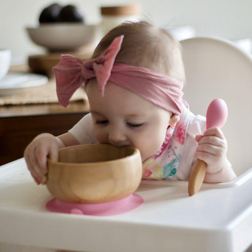 Avanchy-Baby Bamboo Bowl&Spoon White