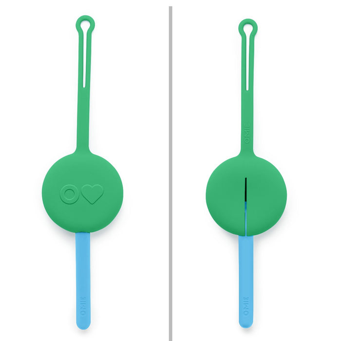Omielife Fork, Spoon Pod Set Mint Green
