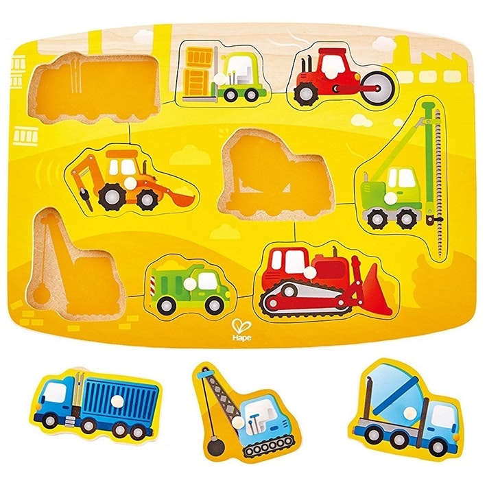 Hape Construction Peg Puzzle E1407