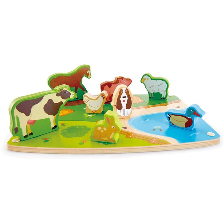 Hape Farm Animal Puzzle & Play E1454