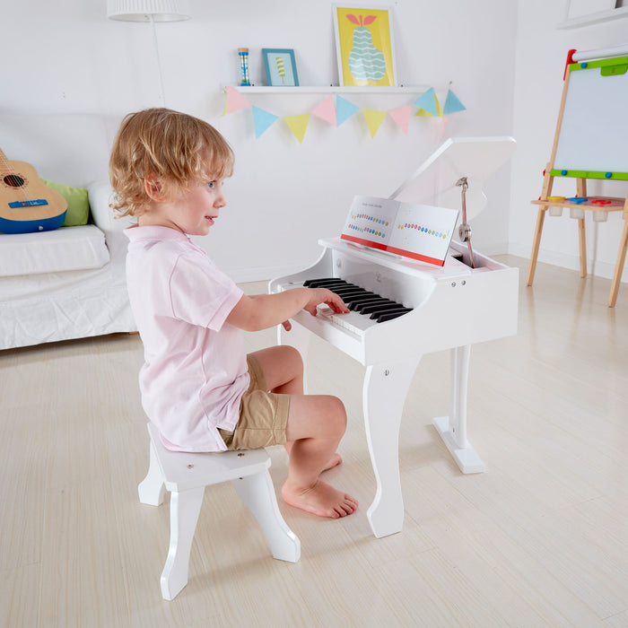 Hape Deluxe Grand Piano White E0338
