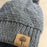 Bedford Road Knitted Hat With Metallic Thread Grey