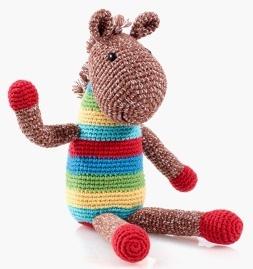 Babylonia Pebble Soft Handmade Horse Rattle