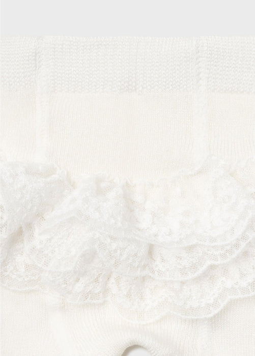 Mayoral Ruffled Tights - Crudo (9415-92)