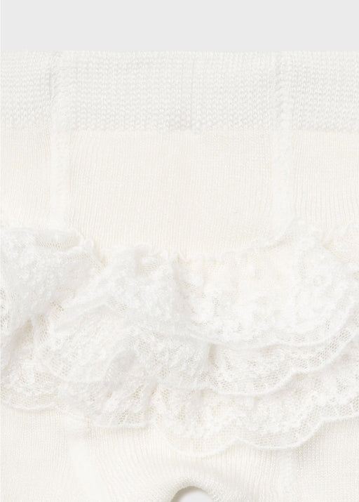 Mayoral Ruffled Tights - Crudo (9415-92)