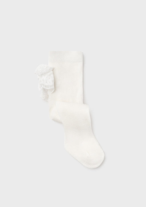Mayoral Ruffled Tights - Crudo (9415-92)