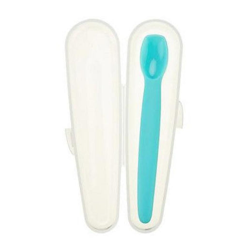Innobaby Silicone Baby Spoon with Travel Case - Aqua - CanaBee Baby