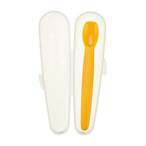 Innobaby Silicone Baby Spoon with Travel Case - Mango - CanaBee Baby