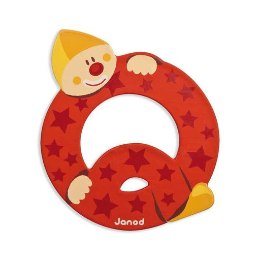 Janod Clown Wood Letters - Q - CanaBee Baby