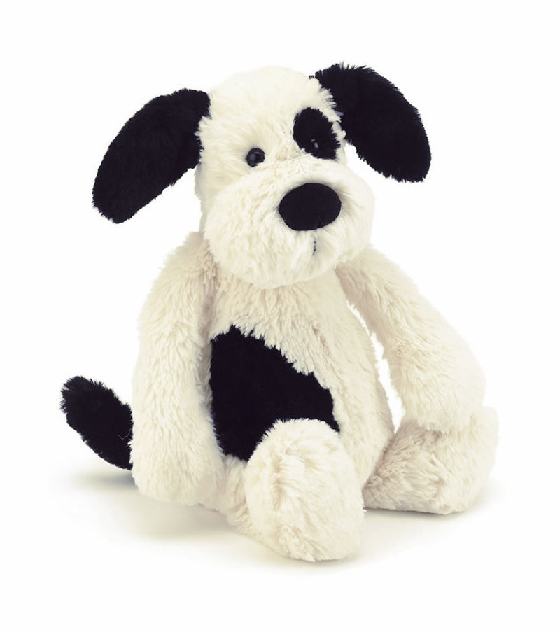 Jellycat Bashful Black & Cream Puppy L
