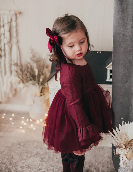 Karibou Kids Ever After Linen Tutu Dress - Plum
