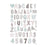 Kidslab Romantic Alphabet Wall Decals - CanaBee Baby