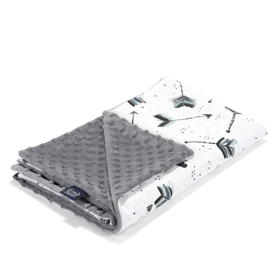 La Millou Toddler Light Blanket - Boho Royal Arrows/Grey