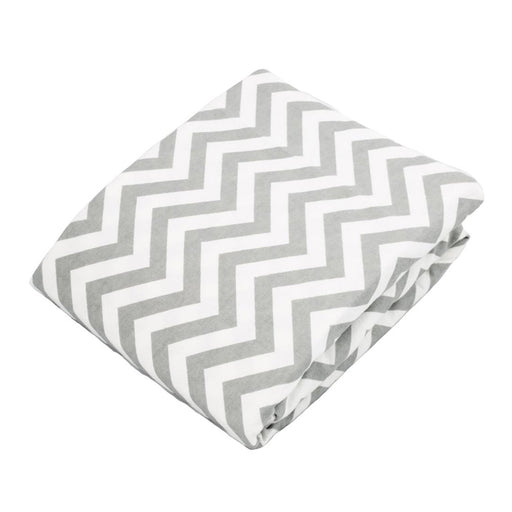 Kushies Fitted Crib Sheet Grey Chevron