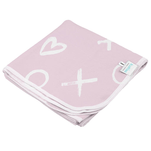 Kushies Receiving Blanket Pink XO (B540-634)