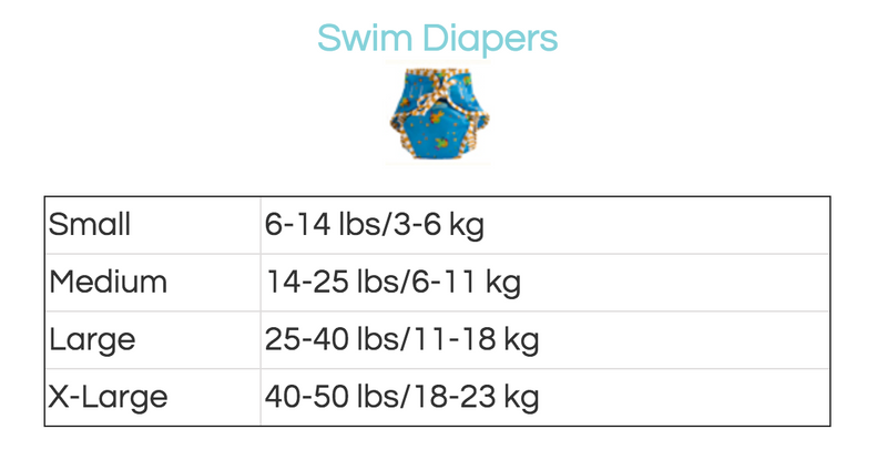 Kushies Swimsuit Diaper - Blue Small