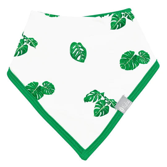 Kyte Baby Bandana Bib - Monstera