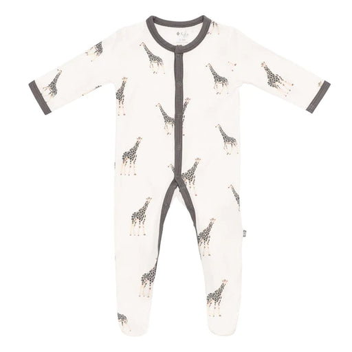 Kyte Baby Snap Footie - Giraffe