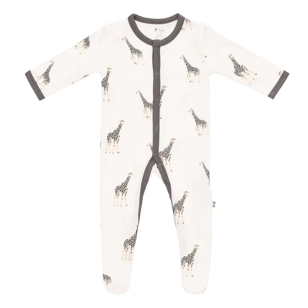 Kyte Baby Snap Footie - Giraffe
