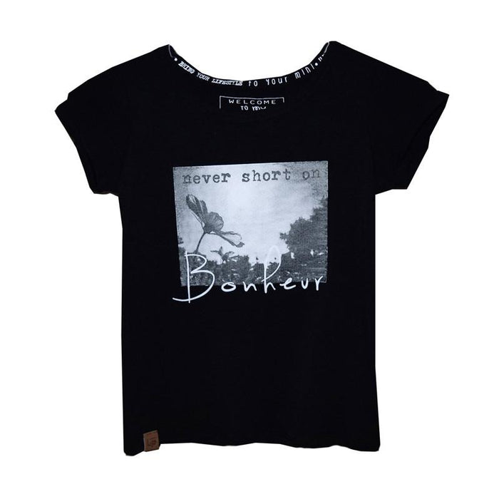 L&P T-Shirt for Babies/Children (Bonheur) - Black - CanaBee Baby