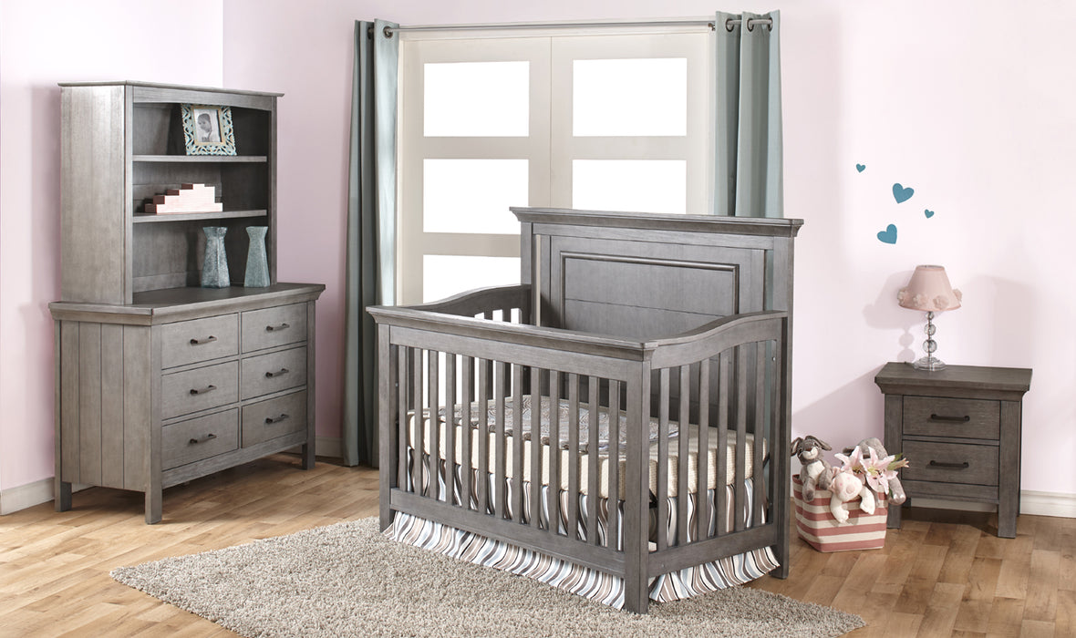 Pali Como Flat Top Forever Crib (Distressed Granite)