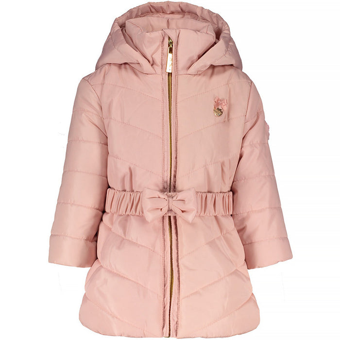 Le Chic Coat Fake Fur Balls Victorian Pink