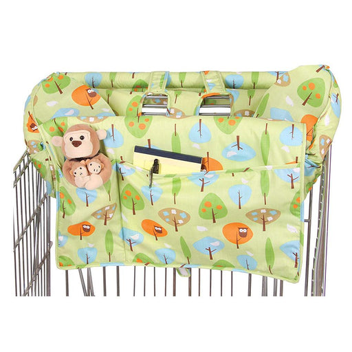 Leachco Prop'r Shopper Body Hugging Cart Cover  - Green Forest Frolic