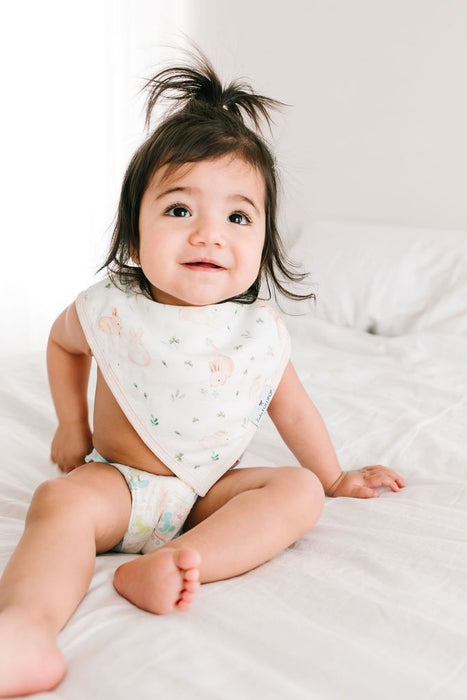 Loulou Lollipop Bandana Bib Set - Bunny Meadow