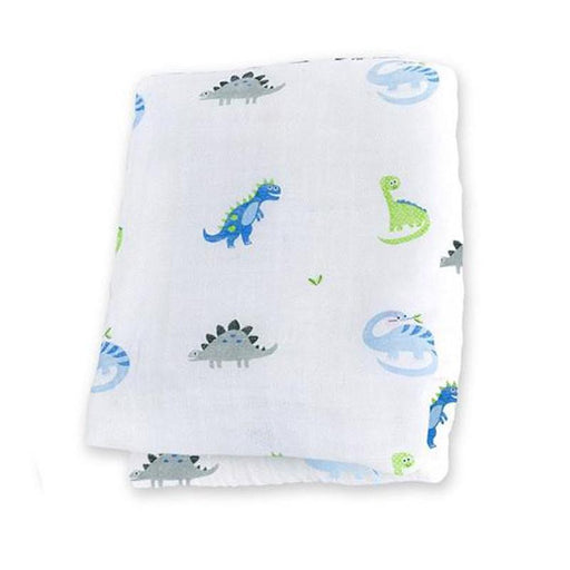 Lulujo Muslin Cotton Swaddling Blanket - Prehistoric Pals - CanaBee Baby
