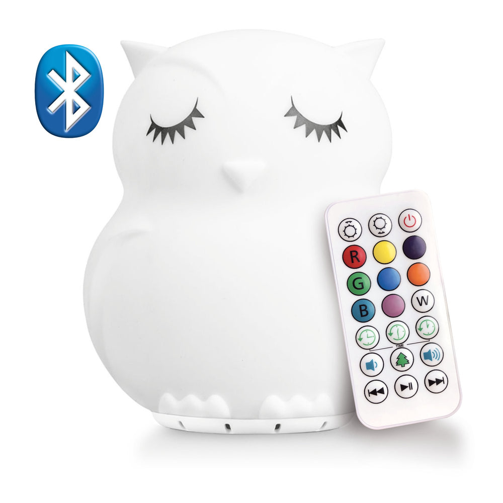 Lumipets LED Owl Night Light Bluetooth Speaker