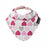 Mum2Mum Fashion Bandana Bib - Muted Hearts - CanaBee Baby