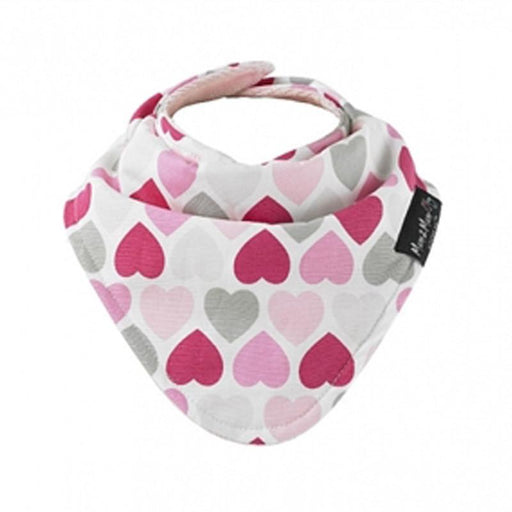 Mum2Mum Fashion Bandana Bib - Muted Hearts - CanaBee Baby