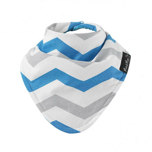 Mum2Mum Fashion Bandana Bib - Tear Grey Chevron - CanaBee Baby