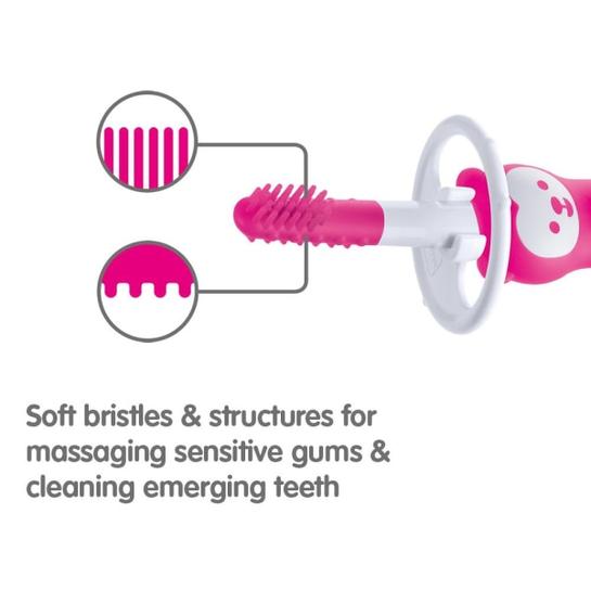 Mam Massaging Brush Set w/Safety Shield Boy