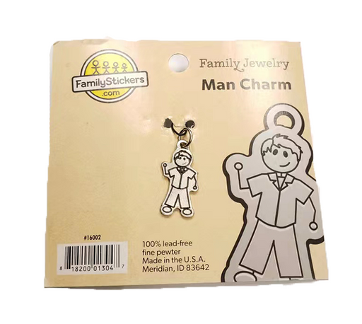 Family Stickers Family Jewelry Man Charm