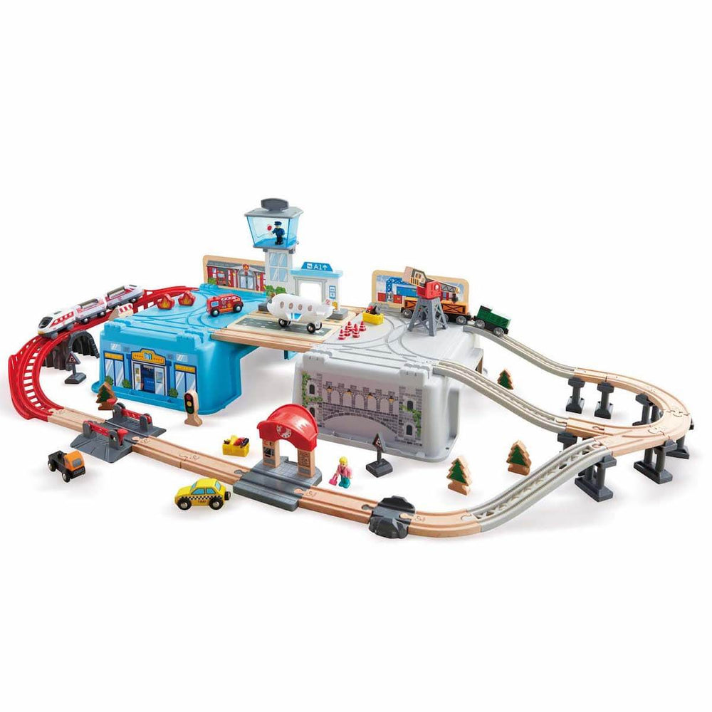 Hape Mega Metropolis Train Bucket Set E3773