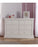 Pali 2101S Modena Forever Crib w/panel insert + Double Dresser (Vintage White)